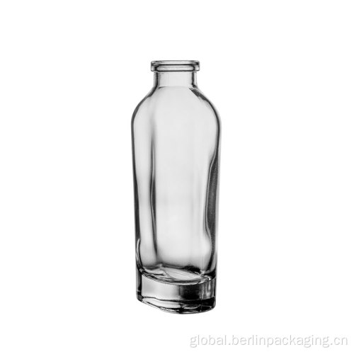 Glass Whiskey Bottles 189ml Thick Base Clear Glass Flask Whiskey Bottles Factory